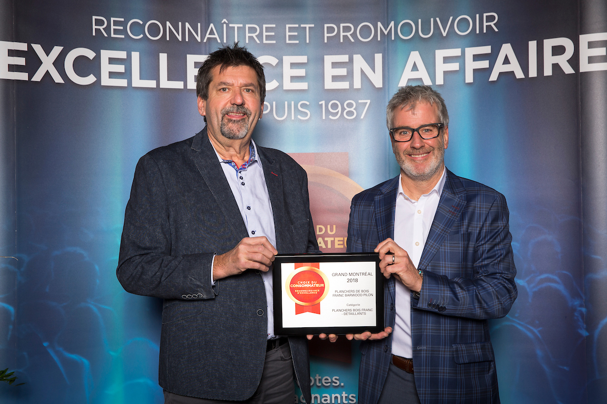 Barwood Pilon remporte le Prix du Choix du Consommateur 2018