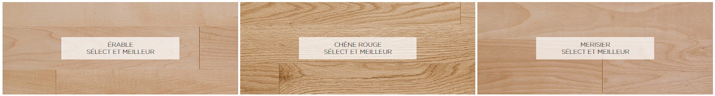 Plancher de bois en grade Select et Meilleur