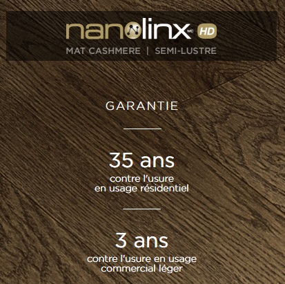 Plancher de bois franc fini Nanolinx HD