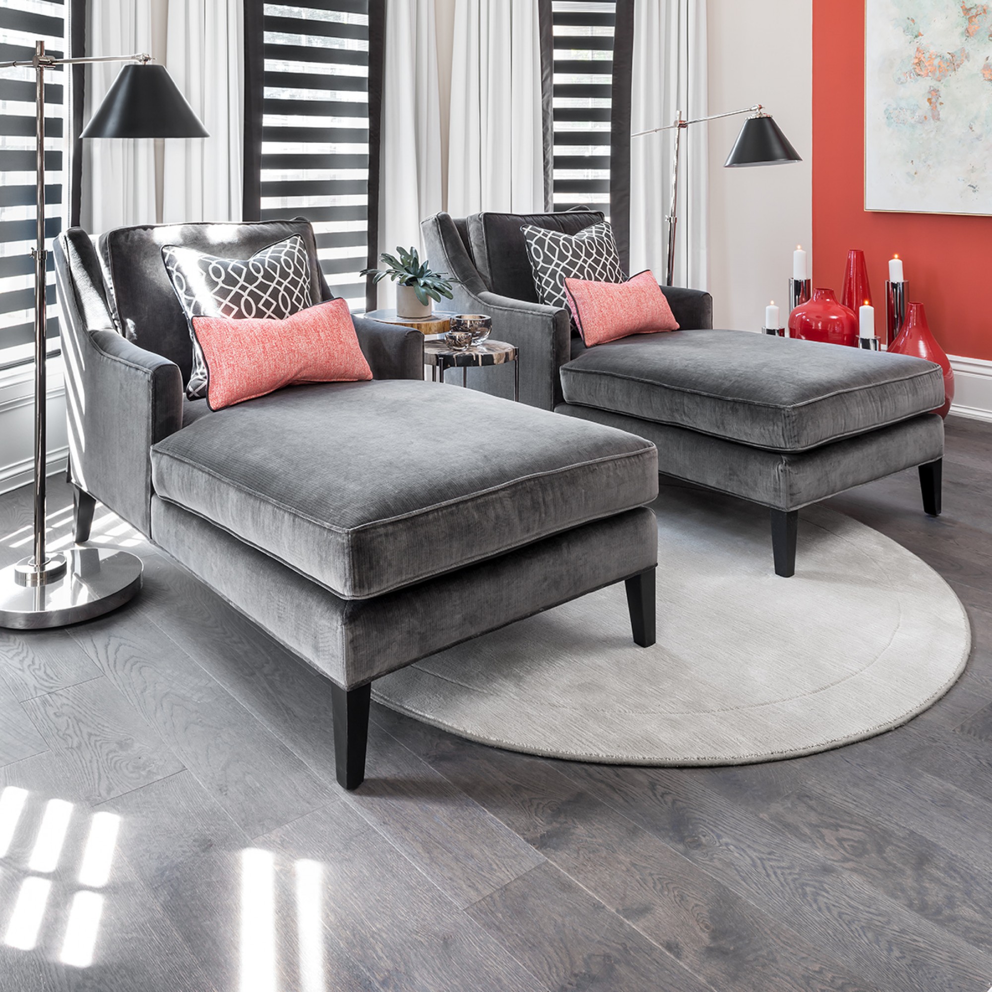 Plancher de bois franc en chêne blanc Gotham, collection Wire Brushed